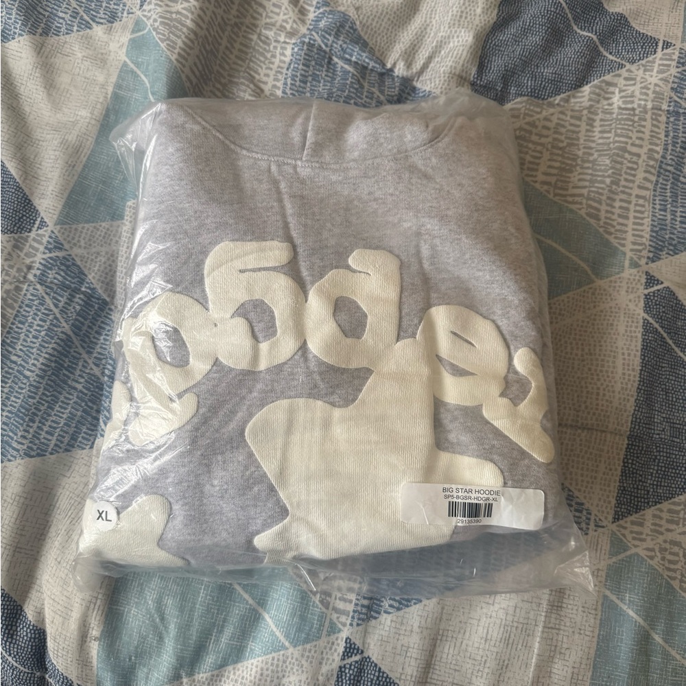 Spyder Gray Hoodie with Cream Accents